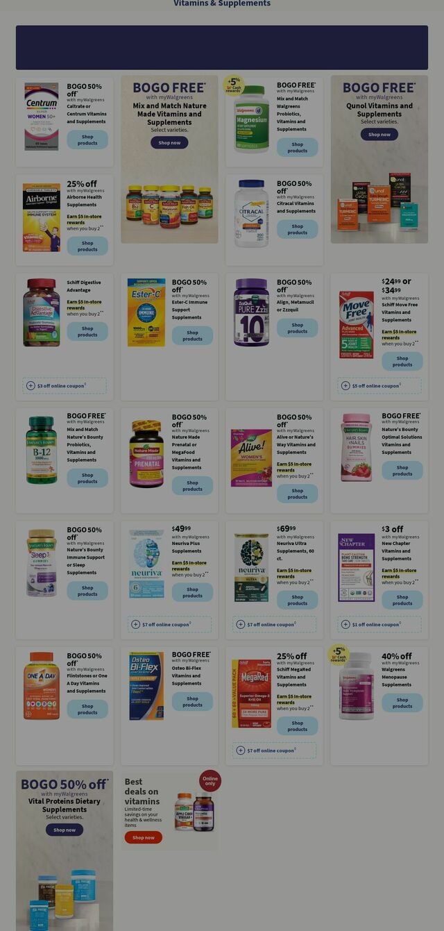 Catalogue Walgreens from 09/16/2024